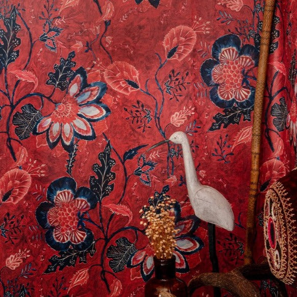 mind-the-gap-saxon-tapestry-wallpaper-transylvanian-roots-collection-floral-red-blue-rustic-hand-painted-folk-couture-maximalist-statement-interior