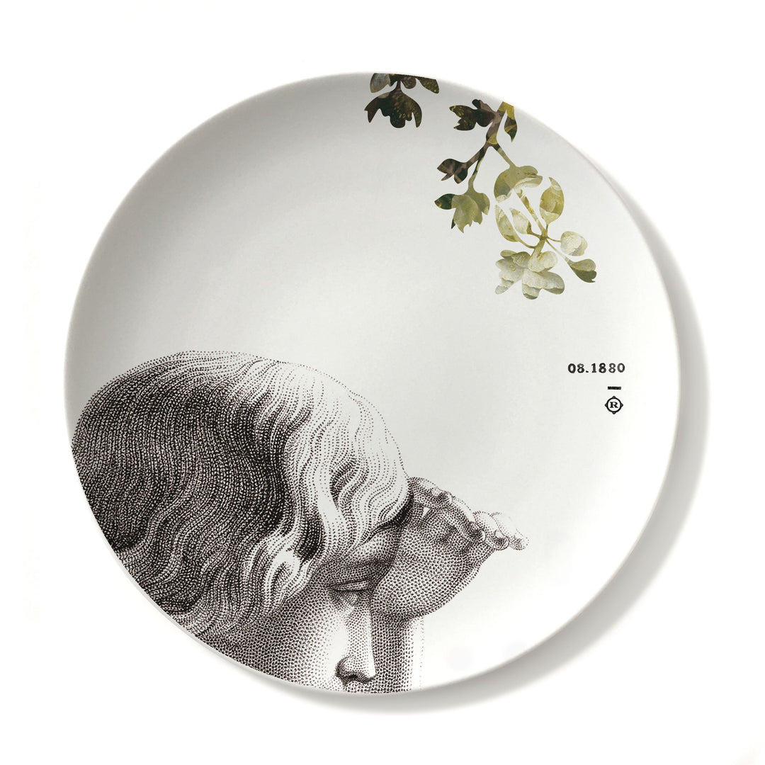 ibride porcelain parnasse collection four seasons faux semblants plates set of two