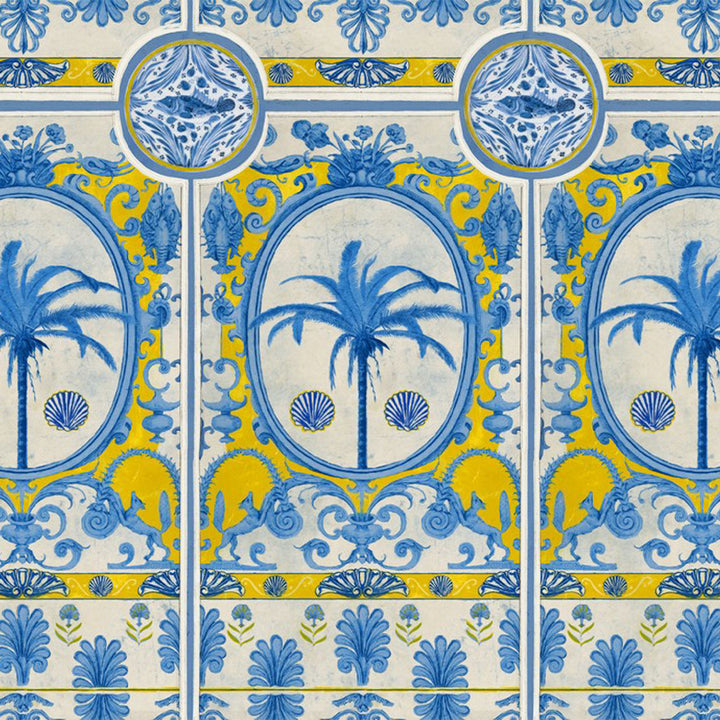 mind-the-gap-the-villa-mural-palm-trees-lemon-yellow-blue-sundance-villa-collection-bright-vibrant-maximalist-holiday-home-seaside-statement-interior