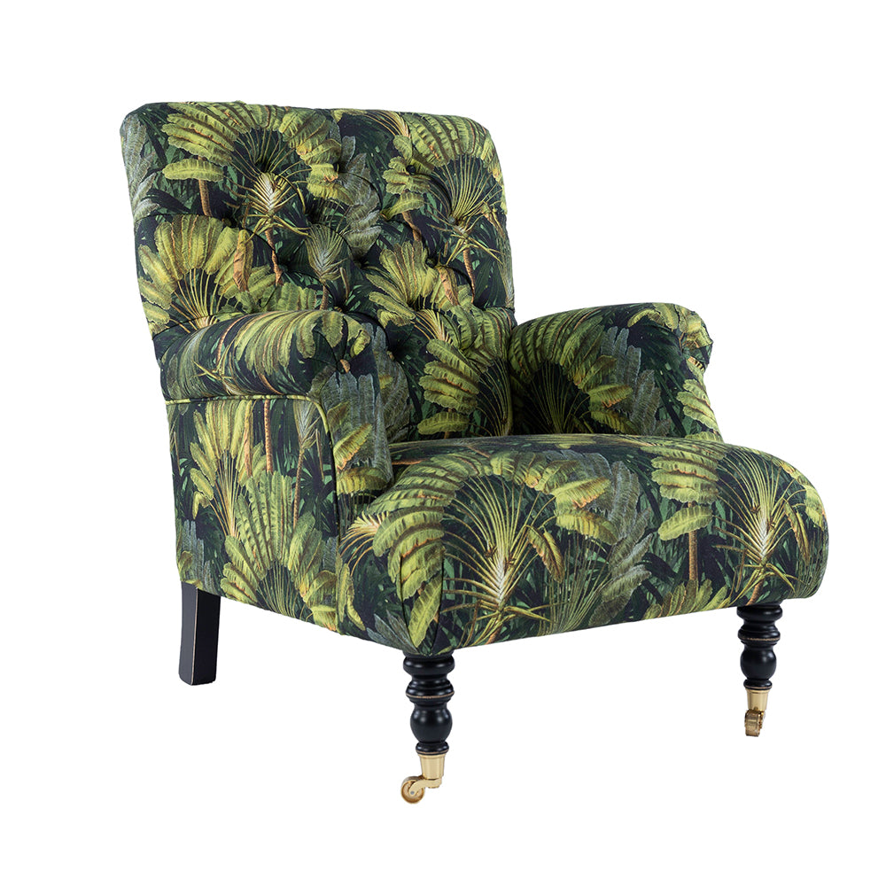 mind the gap furniture hudson chair traveller's palm green