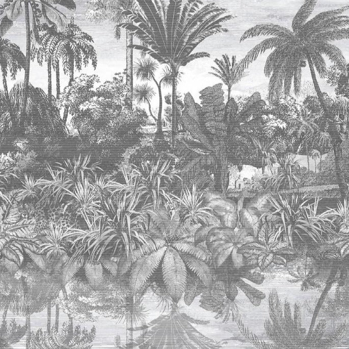Tropical-reflections-brand-McKenzie-mural-jungle-blackandwhite-palms-large-print-wallpaper-feature-wallpaper