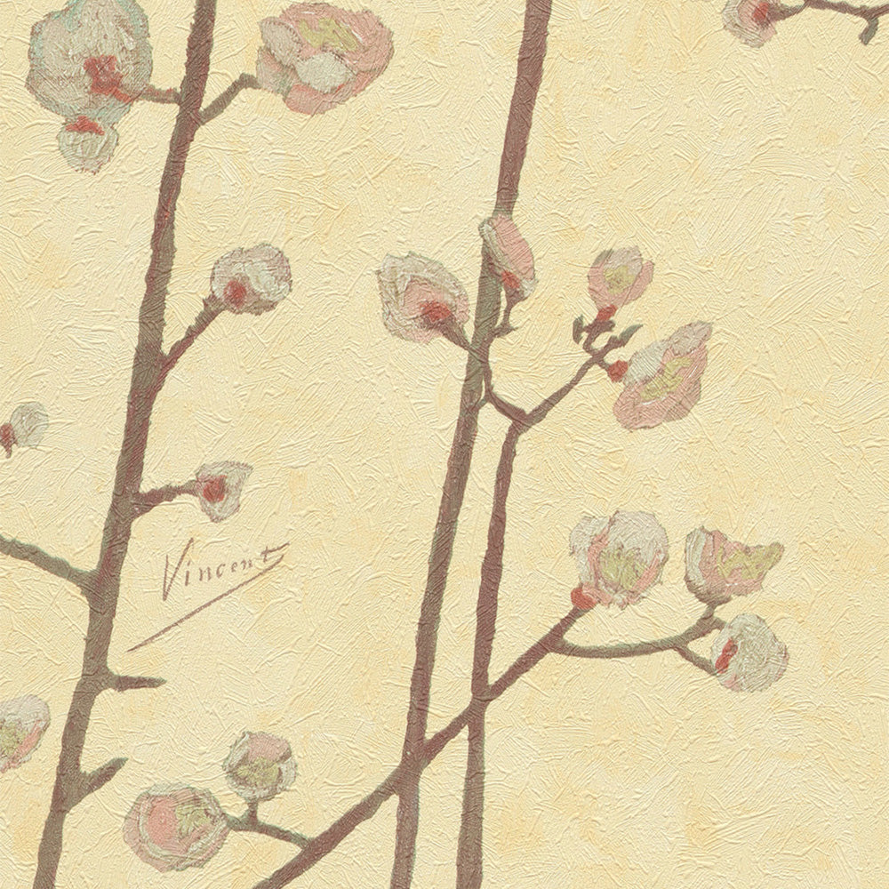 bn van gogh wallpaper museum collection flowering plum orchard sunlight