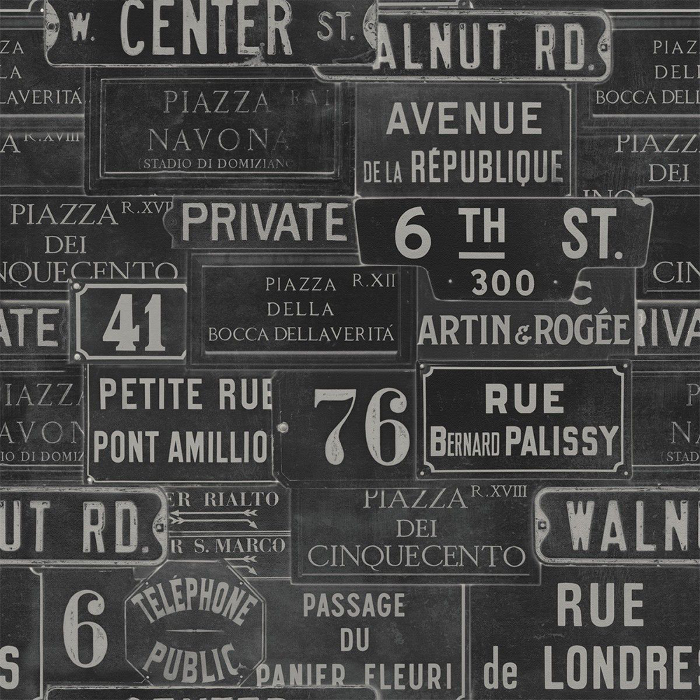 mind-the-gap-vintage-street-signs-travel-wallpaper-journey-black-and-white-anthracite