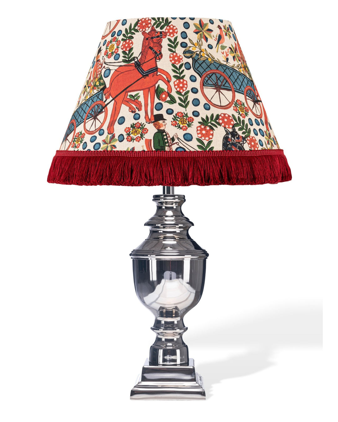 mind-the-gap-Tyrol-collection-Fasnacht-lampshade-fringed-linen-pattern-folk-design-cone-shade-carnival-alpine-apres-ski-collection
