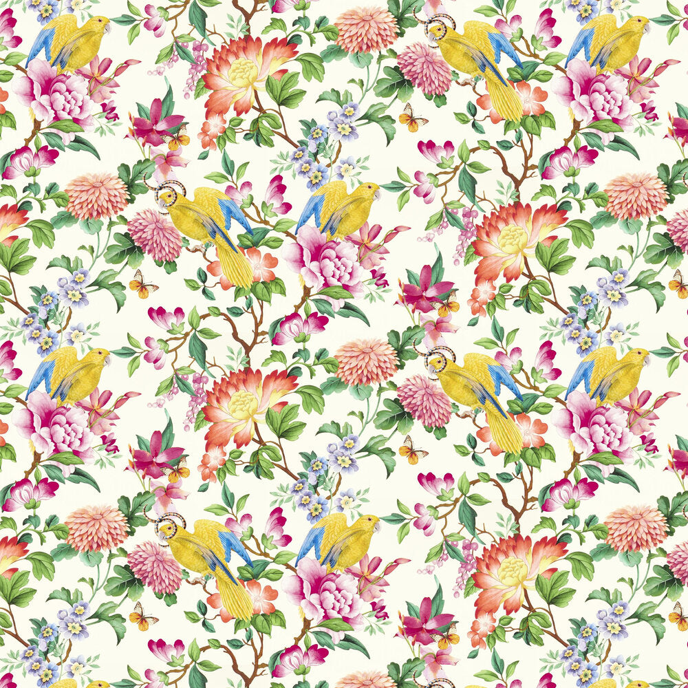 clarke-clarke-wedgwood-botanical-maximalist-wallpaper-parrot-bird-floral-design-british-made-ivory-elegant-design