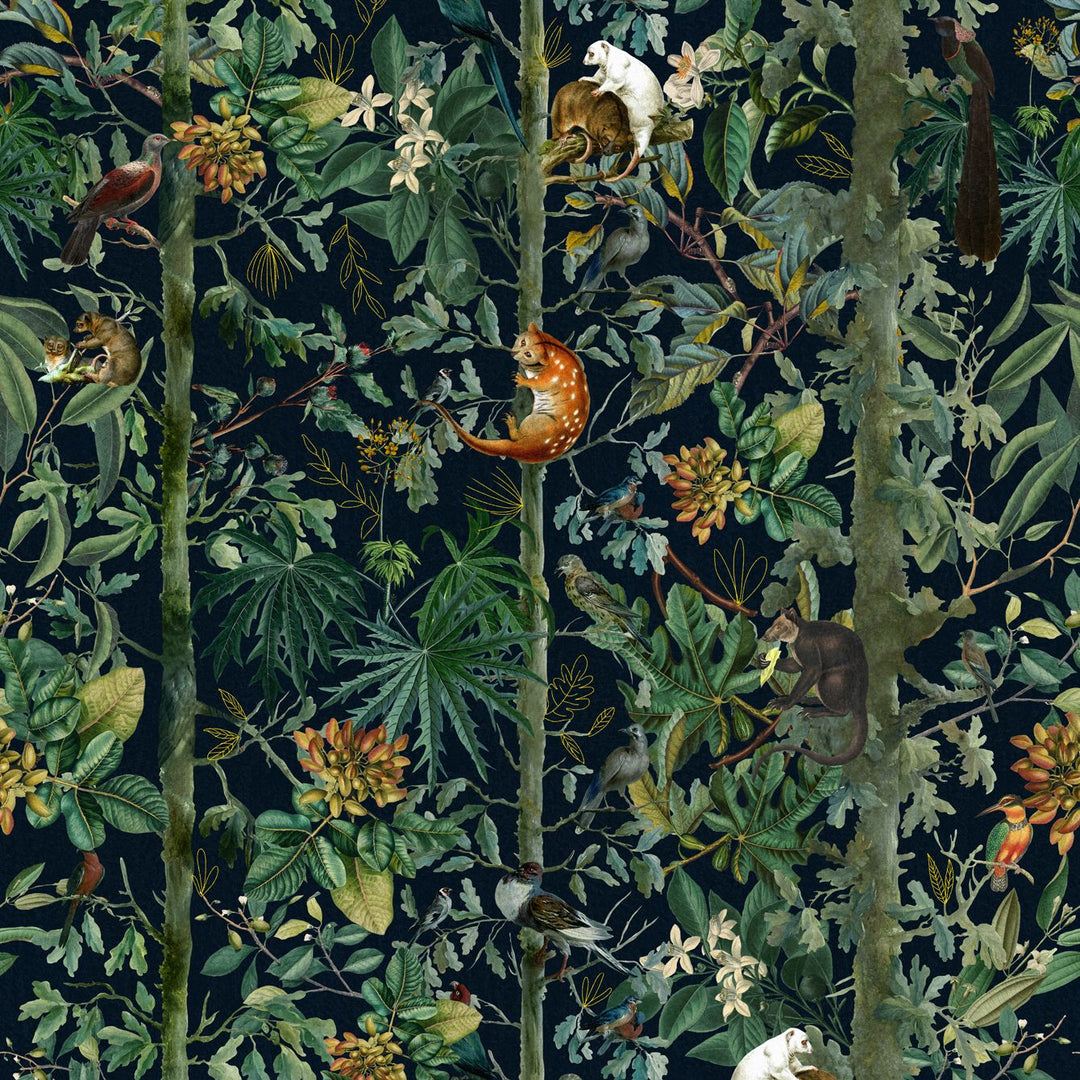 mind-the-gap-wildlife-of-papua-wallpaper-tropical-wanderlust-collection-tropical-rainforests-in-papua-new-guinea-animals-illustrative-hand-painted-exotic-maximalist-statement-interior
