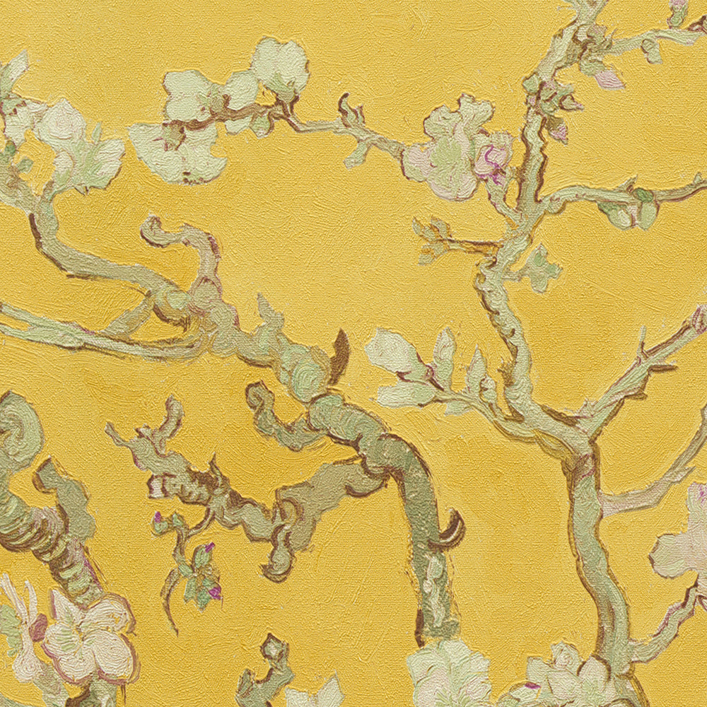 van gogh almond blossom wallpaper yellow